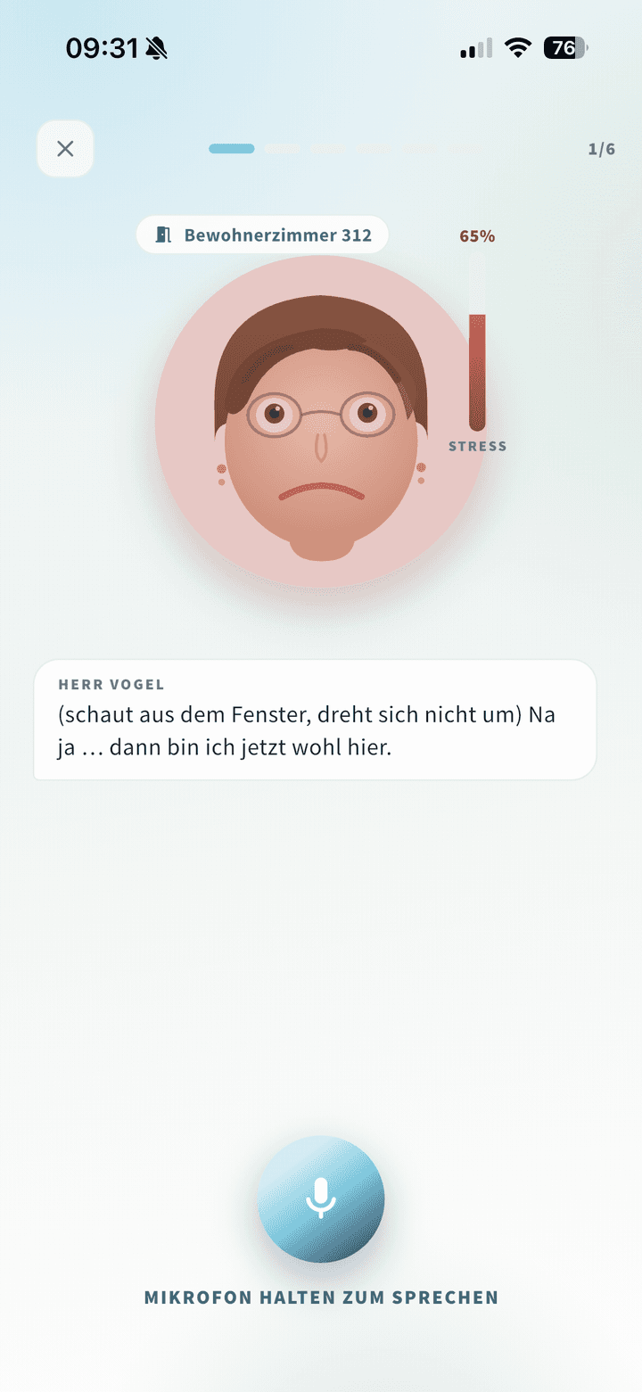 VIVA Flow App – KI-Rollenspiel mit Avatar-Persona